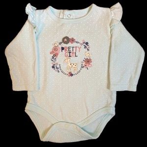 Chick Pea Girls Polka Dot Onesie, 3-6 months